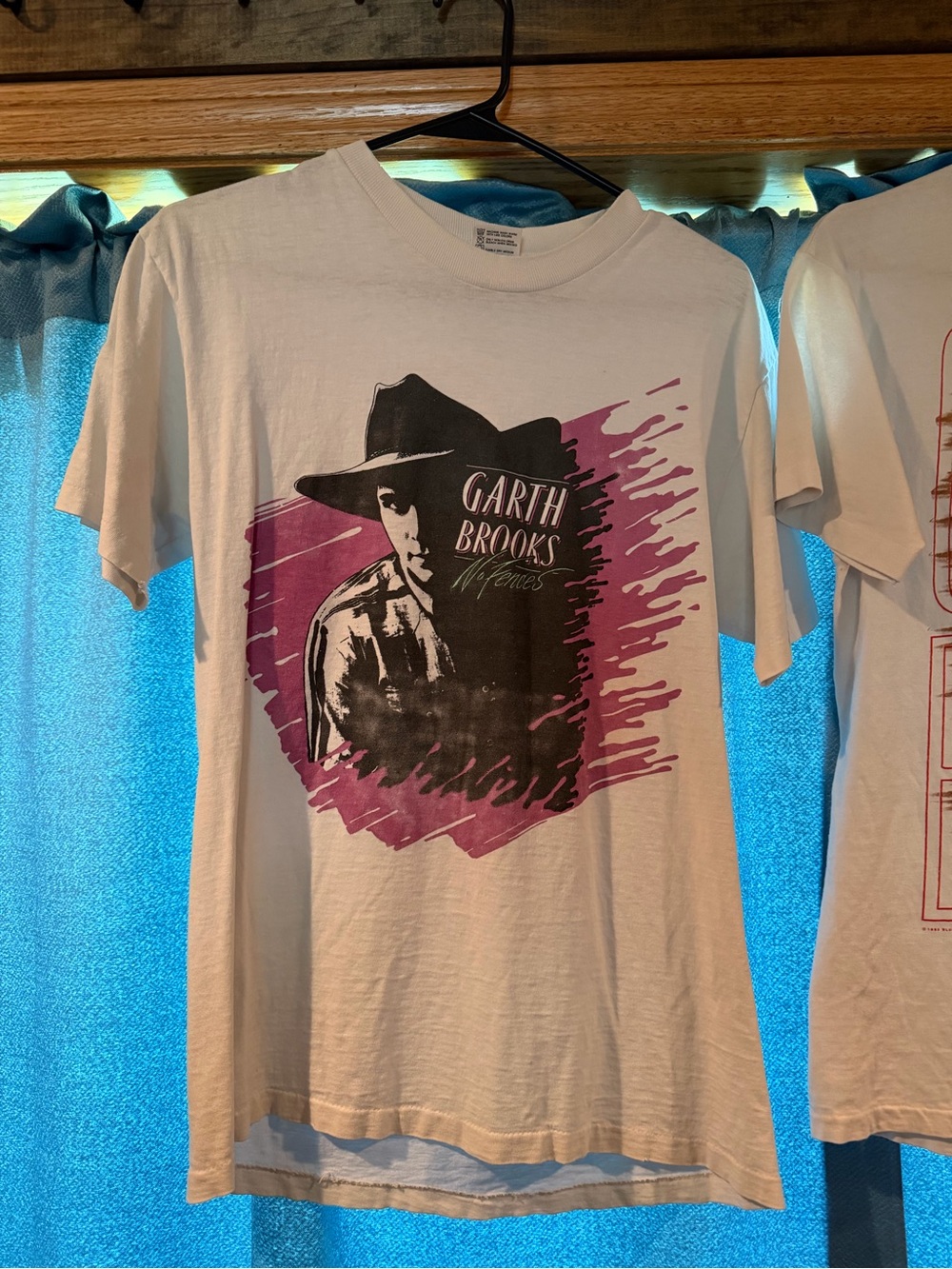 VINTAGE- Graphic Tee - White with Purple Print